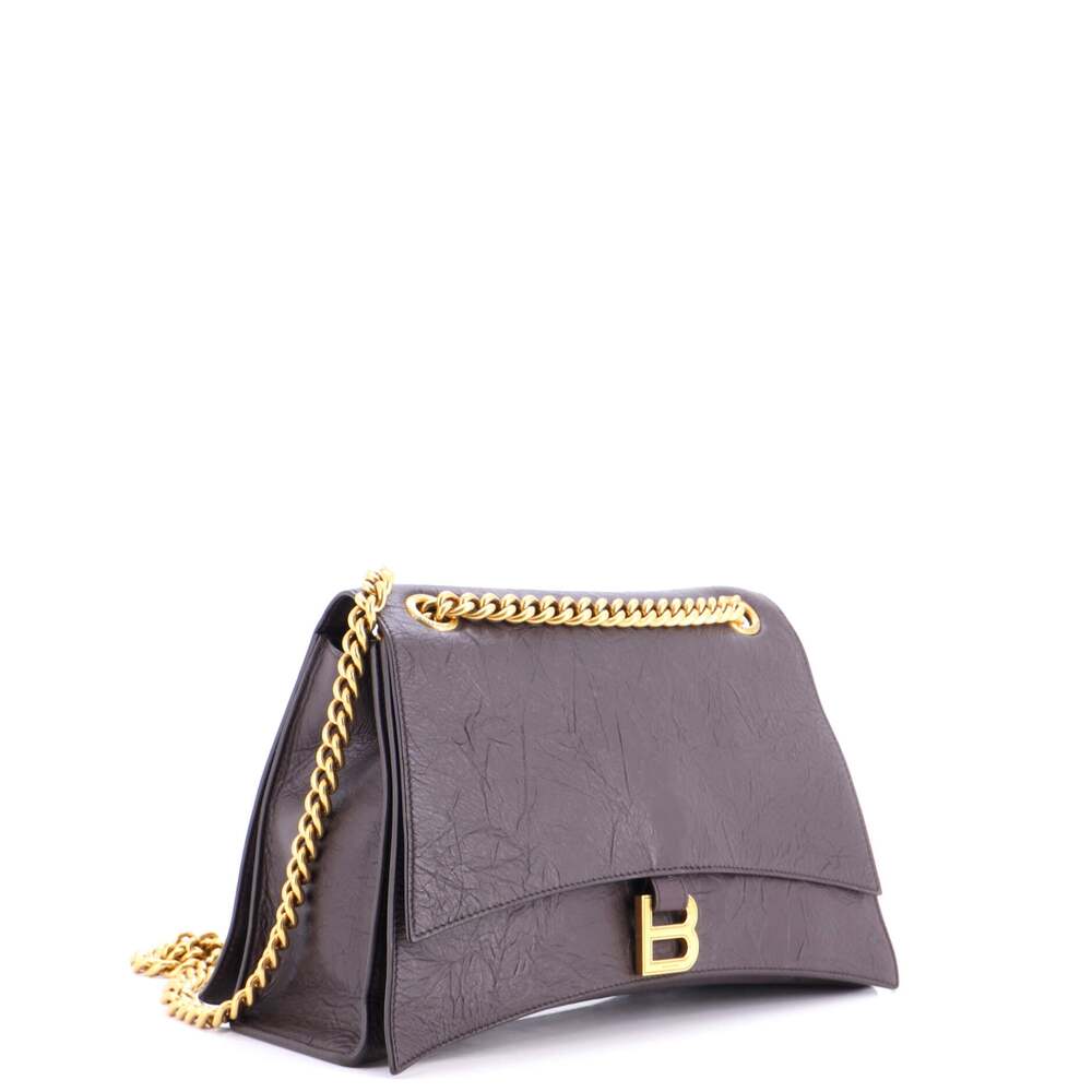 Balenciaga Crush Chain Flap Bag Leather #254022B14B - Picture 2 of 7
